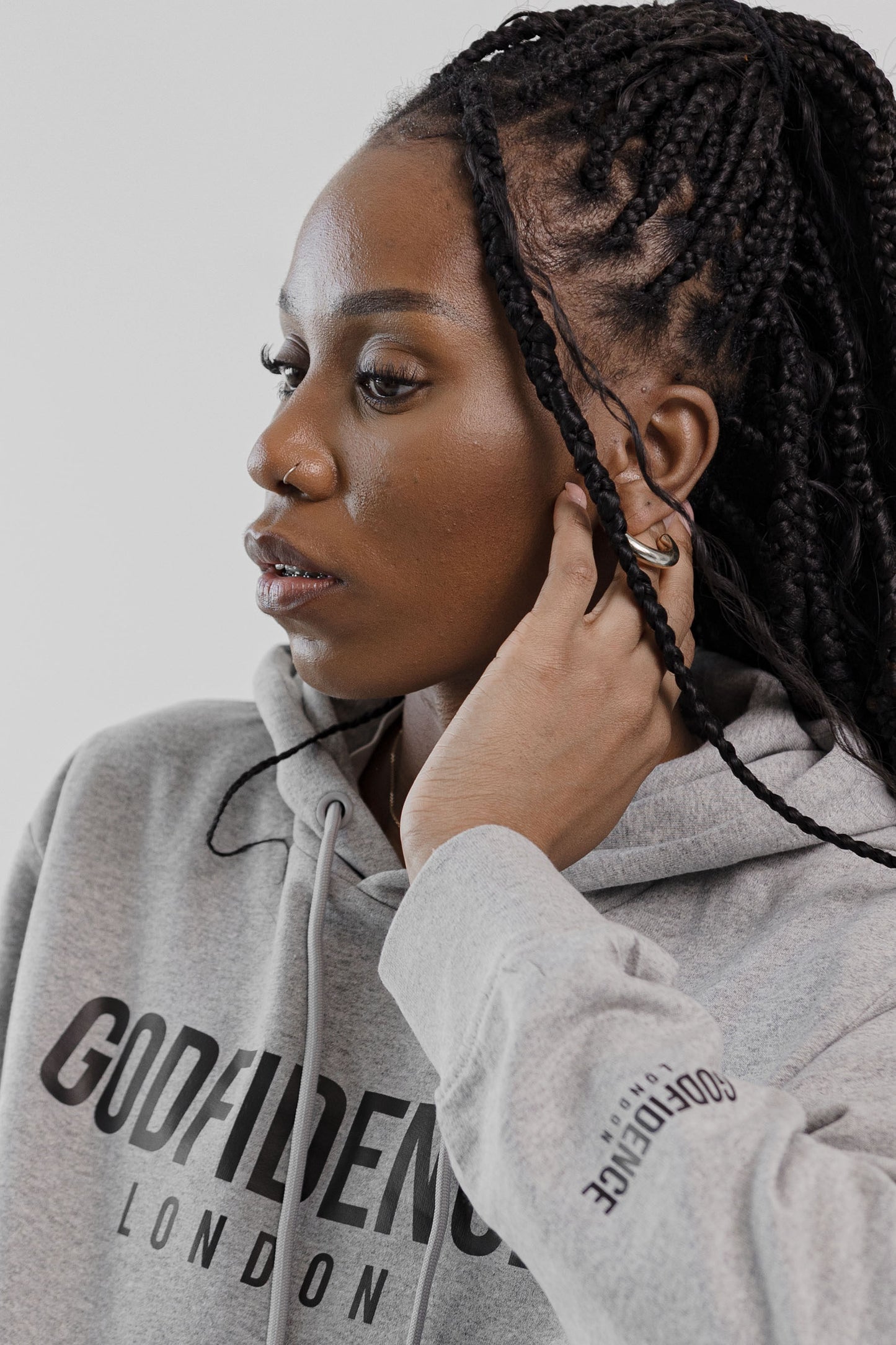 Godfidence London Hoodie (Grey)