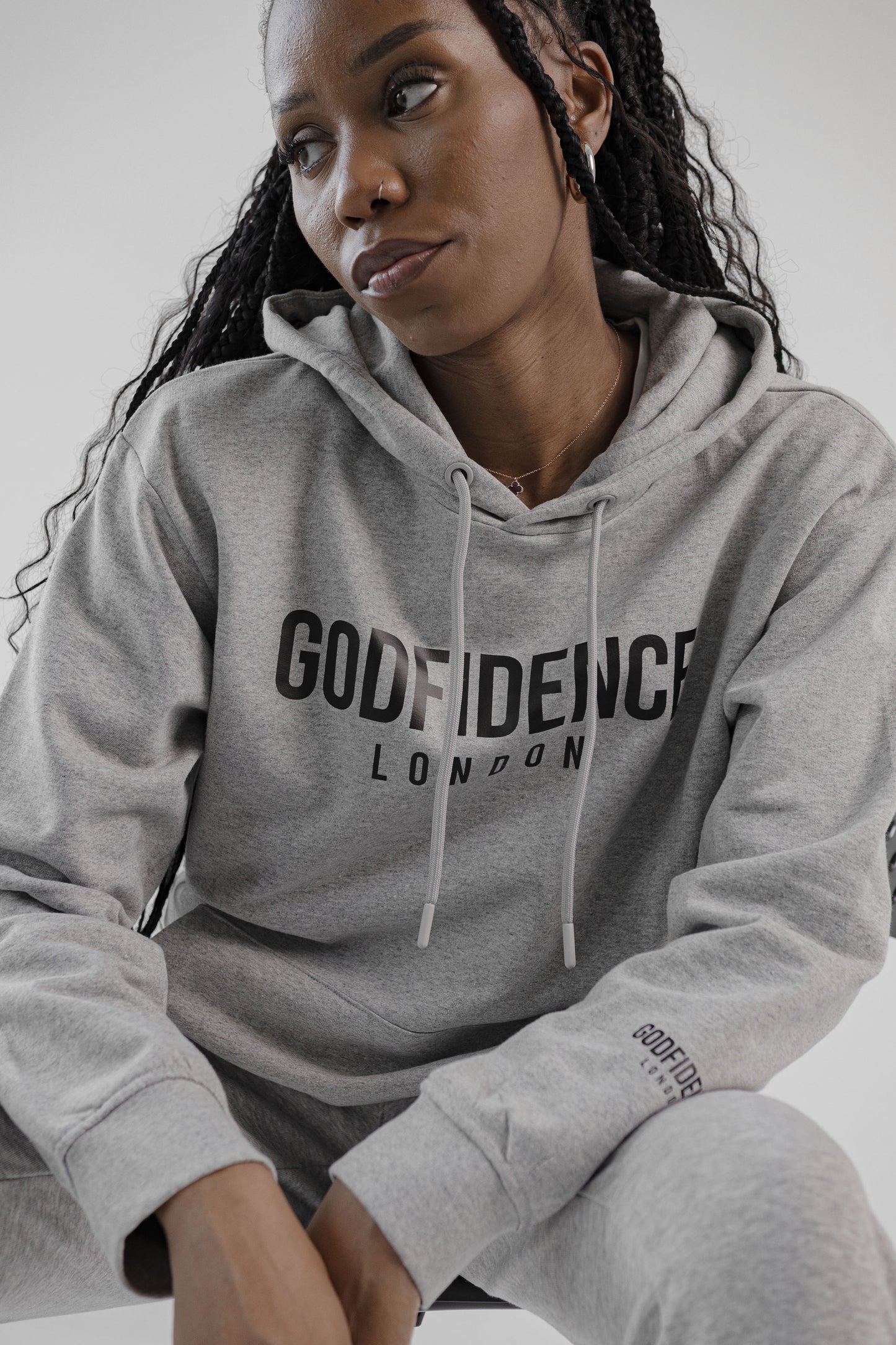 Godfidence London Hoodie (Grey)