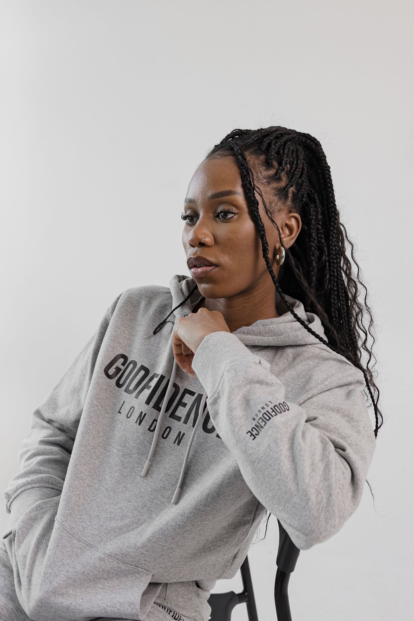 Godfidence London Hoodie (Grey)